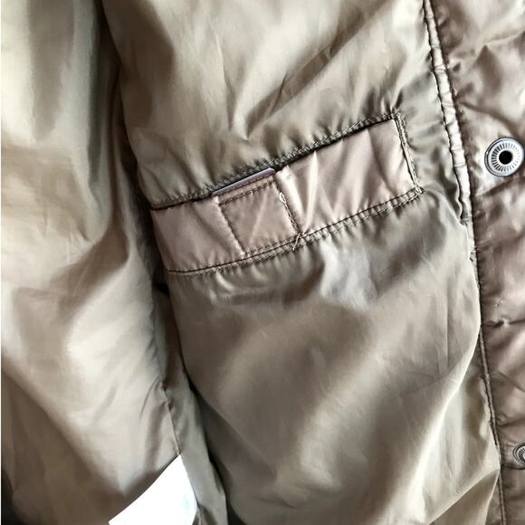 Lands End Olive Green Quilted Jacket Perfect for Fall size M - Picture 6 of 11